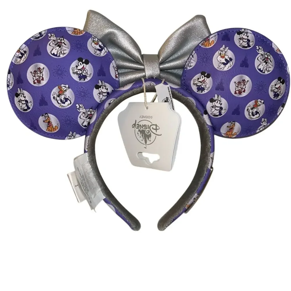 NWT Disney Parks Loungefly 100th Anniversary Mickey and Friends Purple Ears